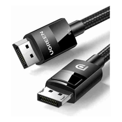 UGREEN 80394 DP V1.4 Male to Male Plastic Case Braided Cable 5M