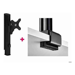 Atdec AWMS-1340 15.7&amp;amp;quot; Post with 5.11&amp;amp;quot; Arm and C Clamp Desk Fixing Black
