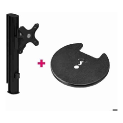 Atdec AWMS-1340 15.7&amp;amp;quot; Post with 5.11&amp;amp;quot; Arm and Grommet Clamp Desk Fixing Black