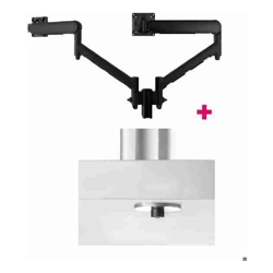 Atdec Atdec AWM Dual Monitor Mount solution on a 135mm Post bolt Black