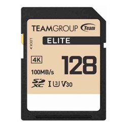 Team Group Elite SDXC UHS-I U3 High Speed Memory Card 128GB R/W (Max) 100MB/s 50MB/s V30
