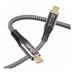 4Cabling 1m USB 3.2 (3.1 GEN 2x2) USB C M/M Certified Premium Cable | 20G &amp;amp;amp; 100W Support