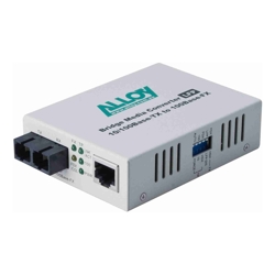 Alloy FCR200SC 10/100Base-TX to 100Base-FX Multimode Fibre (SC) Converter with LFP via FEF or FM. 2Km