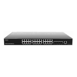 Grandstream IPG-GWN7813 Layer 3 network switch with 24 RJ45 Gigabit Ethernet ports for copper plus four 10 Gigabit SFP+ ports for fiber