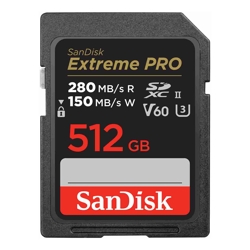 SanDisk 512GB Extreme PRO SDXC UHS-II Card (SDSDXEP-512G-GN4IN)