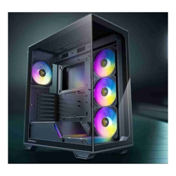 Antec C3 ARGB Black ATX  270 Degrees Full View 4x ARGB PWM Fans with control 36CM top 24cm Front. Cable Management GPU 41.5 CM. Ultra Gaming Case