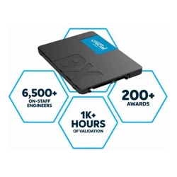 Micron Crucial BX500 4TB 2.5&amp;amp;quot; SATA3 6Gb/s SSD 3D NAND 540/500MB/s 7mm 1.5 mil MTBF 3yr wty Acronis True Image Solid State Drive