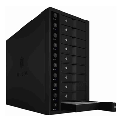 Icy Box IB-3810-C31 SINGLE enclosure for 10x HDD with USB 3.1 (Gen 2) Type-C or Type-A interface