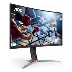 AOC 27&amp;amp;quot; Curved QHD 1ms 180hz VA Curved 1000R Free-Sync Premium HDR 10 VESA 100 VGA HDMI DP Gaming Monitor