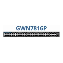 Grandstream GWN7816P Enterprise Layer 3 Managed PoE Network Switch 48 x GigE (40 x PoE+ 8 x PoE++) 6 x SFP+
