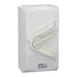 Clipsal Weathersheild Switch 1-Gang 3 Pole 55A 440VAC IP66 Resistant Grey (used)