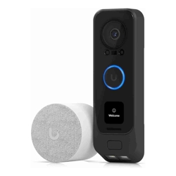 Ubiquiti | UVC-G4-DoorBell Pro PoE Kit | UniFi Protect 2MP Camera Secondary 2MP Package Camera IR Up To 6m Includes PoE Chime Doorbell is PoE | Black