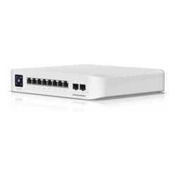 Ubiquiti | USW-Pro-8-PoE | UniFi 8 Port (6x 1G PoE+ Ports and 2x 1G PoE++ Ports) Pro Gigabit Managed PoE+ Layer 2 Switch with Layer 3 Features with 2 SFP+ Ports Wall Mount