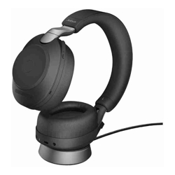 Jabra Evolve2 85 UC Stereo Black Link 380 USB-A and Charging Stand USB-A ANC Bluetooth Headset