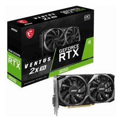MSI nVidia Geforce RTX 3050 VENTUS 2X XS 8G OC Video Card 1807 MHz Boost Clock GDDR6 PCI-E 4.0 3x DisplayPort 1.4a 1x HDMI 2.1(NEW)
