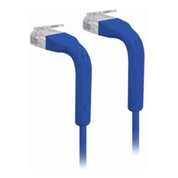 Ubiquiti UC-PATCH-RJ45-BL Cat6 Both End Bendable to 90 Degree RJ45 Ethernet Cable Length: 0.1m Blue 1 Year Warranty