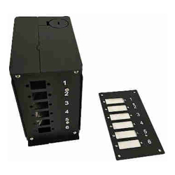 4Cabling DIN-Rail FOBOT / Splice Distributor with Metal Casing For DIN-Rail | Black