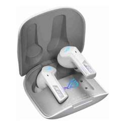 Asus ROG Cetra True Wireless SpeedNova White Dual-Mode Bone-Conduction AI Microphones Up to 46-hour battery life Hybrid Multipoint