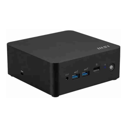 MSI Cubi NUC Black Barebone Core 3 100U/Up to DDR5/2xM.2/2xHDMI/2xTBT/2xLAN/Wifi6/Card Reader/Switch Cable/3Y