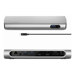 Belkin Express 4K Docking Station Thunderbolt 3(2) GbE (1) USB (3) DP (1) Power 12 Mth Wty (Refurbished)