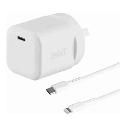 3Sixt Wall Charger GaN 20W USB-C PD + USB-C to Lightning W