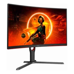 AOC 32&amp;amp;quot; Curved 2K QHD 0.5ms 180hz HDR10  VA Adaptive Sync 300 cd/m2 1500R HDMI 2.0 and DP 1.4.  VESA 100 x 100. Gaming Monitor