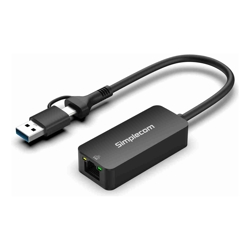 Simplecom NU405C SuperSpeed USB-C and USB-A to 2.5G Ethernet Network Adapter 2.5Gbps LAN