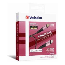 Verbatim Type C to Lightning Cable with Kevlar 120cm Rose Gold