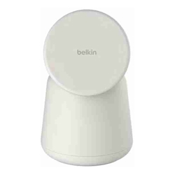 Belkin BOOSTCHARGE PRO 2-IN-1 MAGNETIC WIRELESS CHARGING DOCK WITH QI2 15W WHITE
