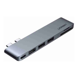 UGREEN 60560 USB-C Hub for MacBook Aluminum Type-C Adapter with 3 USB 3.0 100W