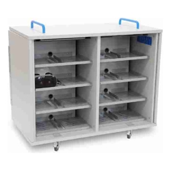LapCabby Lyte 16 Vertical | 16 Device Mobile Charging Cabinet for VR Headsets USB-C Horizontal