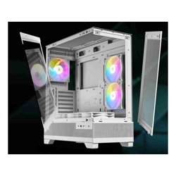 Antec CX700 ARGB White ATX USB 3.0 and Type-C 3.2 Gen 2  Tool Free Panels Vertical Cooling 3x 120mm ARGB Fans Gaming Case