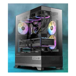 Antec CX700 ARGB Black ATX USB 3.0 and Type-C 3.2 Gen 2  Tool Free Panels Vertical Cooling 3x 120mm ARGB Fans Gaming Case