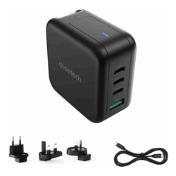 Choetech PD6055 GAN USB-C + USB-A 70w Travel Charger (US/EU/UK/AU)