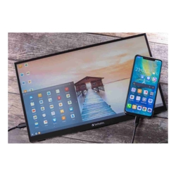 Verbatim 15.6&amp;amp;quot; IPS Touch Montior  Full HD 1920 x 1080 USB-C Powered Business Mobile Portable Monitor Tilt Speaker Earphone VESA 50mm x 50mm