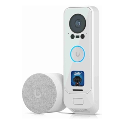 Ubiquiti UniFi Protect G4 Doorbell Pro PoE Kit-White 5MP CMOS CameraNight Mode IR Up To 20ftPoE Power Includes PoE Chime IPX4 2Yr Warr