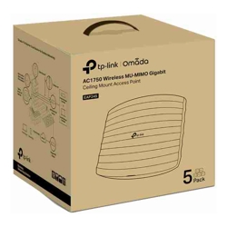 TP-Link EAP245 AC1750 Wireless MU-MIMO Gigabit Ceiling Mount Access Point 5 Pack