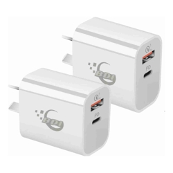 BDI 25W PD Quick Charger AU plug with USB and Type C Port  SDC-25WACB -2pack