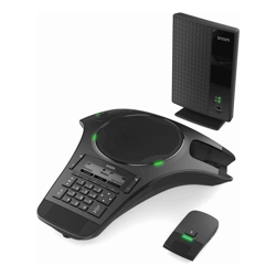 Snom C620 Conference system 2 Detachable wireless microphones Wireless due to DECT Range 50m Up to 24 hours talk time Up to 28 days standby