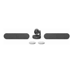 Logitech Rally Plus 4K Ultra HD Video Conferencing Camera with Dual Speakers &amp;amp;amp; Dual Mic Pod Recommended up to 16 Seats