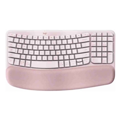 Logitech Wave Keys wireless ergonomic keyboard Rose