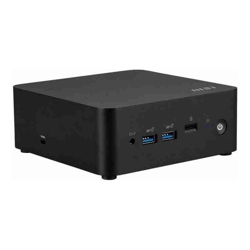MSI Cubi NUC 1M-015BAU miniPC Barebone Black Core 7-150U/Up to DDR5/2*M.2/2*HDMI/2*TBT/2*LAN/Wifi6/Card Reader/Switch Cable/3Y