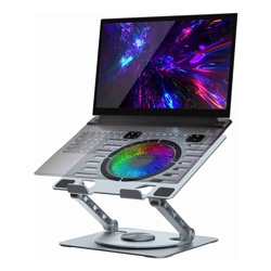 mbeat Stage S8 Rotating Laptop Stand with RGB Cooling Fan and USB Ports