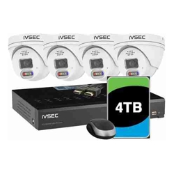IVSEC KIT 4 X NC323ADX 8MP IP CAM WITH ADV DET  NR308XD-4TB 8 x PoE NVR 4K IVS
