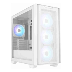 Asus A21 PLUS Micro-ATX White Case Mesh Front Panel Support 360mm Radiators Graphics Card up to 380mm CPU air cooler up to 165mm (BTF)