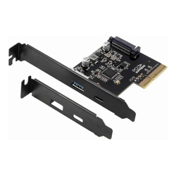 Simplecom EC312v2 PCIe x4 to 2-Port USB 3.2 Gen II 10Gbps USB-C and USB-A Expansion Card