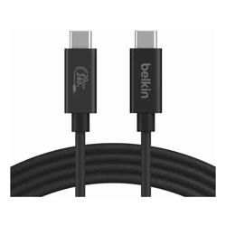 Belkin Connect USB4 Cable 240W 20Gbps 2m Black (INZ004BT2MBK) Thunderbolt 4Thunderbolt 3 USB 3.2 USB 3.0 USB 2.0 Devices Up To 20 Gbps Speed