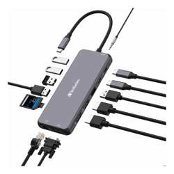 Verbatim USB-C Pro Multiport Hub- 14 Ports