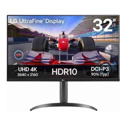 LG 32&amp;amp;quot; (16:9) UHD VA HDMI(2) DP HDR10 TILT H/ADJ SPKR 3YR