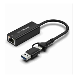 Simplecom NU315C SuperSpeed USB-C and USB-A to Gigabit Ethernet Adapter